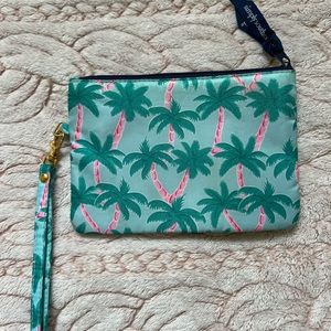 Simply southern wristlet with clear front pouch